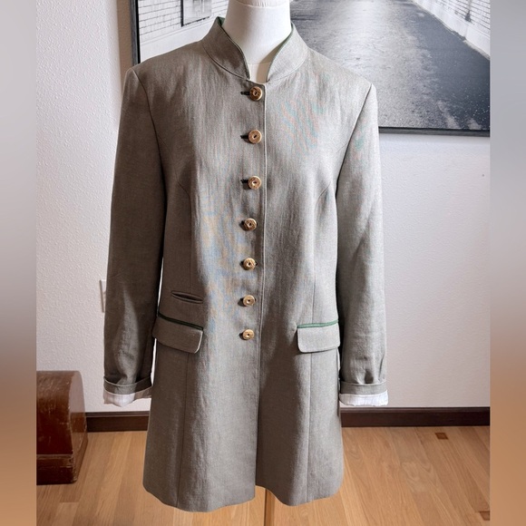 K&K Kaiserjager Linen co Austrian Bavaria Fitted Wool Jacket / Blazer. - Picture 12 of 13